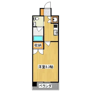 ベラジオ烏丸三条【5階】の間取り