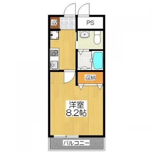 ワンモアハート円町(旧:クレール・コート西大路御池)【1階】の間取り