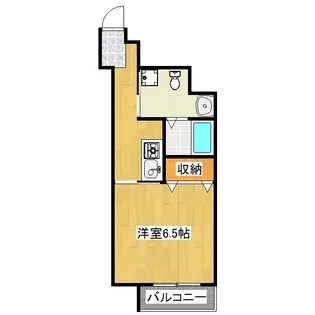 HF河原町二条レジデンス(旧 シングルレジデンス河原町二条)【6階】の間取り