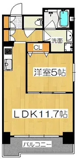 ベラジオ四条通【9階】の間取り
