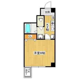 Belle・Forme平安【6階】の間取り