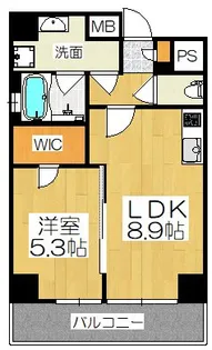 ベラジオ四条通【6階】の間取り