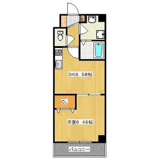 リリアーレ清水【2階】の間取り