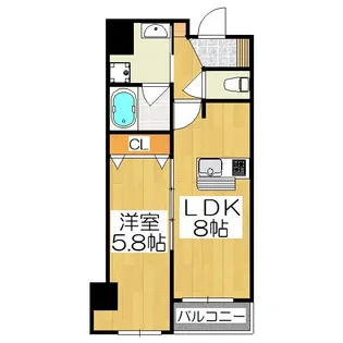 ベラジオ京都西陣【2階】の間取り