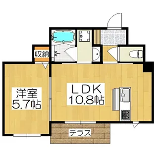 シャーメゾン大宮五条【1階】の間取り