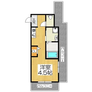 1Rの間取り画像