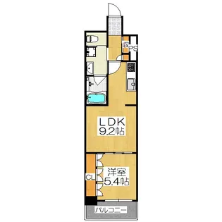 リーガル京都五条大宮【5階】の間取り