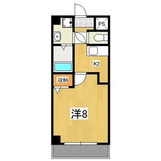 レーベンなぎの宮【6階】の間取り