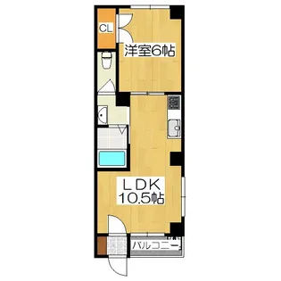 フローレ大宮【4階】の間取り