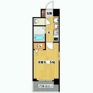 エステムプラザ京都烏丸五条【7階】の間取り
