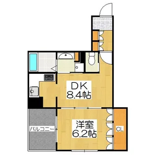リーガル京都堀川五条通り【5階】の間取り