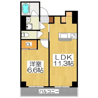 AKS NISHIYAMA【3階】の間取り