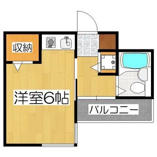 ライオンズマンション京都三条大宮【4階】の間取り
