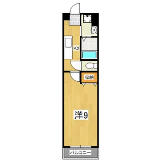 ヒーリングコート御所西【1階】の間取り