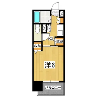 エステムコート京都河原町プレジール【5階】の間取り