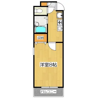 サンバリエ木屋町【3階】の間取り