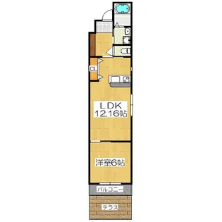 PEACE WELL 四条(仮称 四条西洞院レジデンス)【1階】の間取り