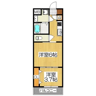 CREST TAPP 京都二条【5階】の間取り