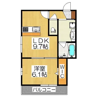 コア・ジュピター円町【1階】の間取り