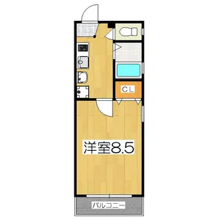 ウッドテック國松【4階】の間取り