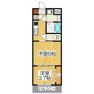 CREST TAPP 京都二条【3階】の間取り