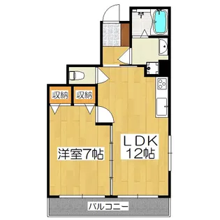 メゾンドココ【3階】の間取り