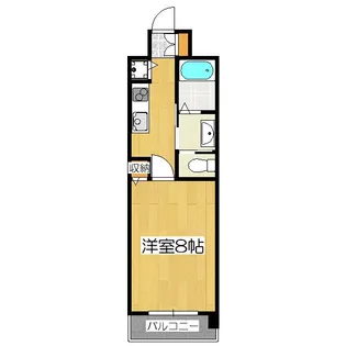CASA VERDE 高辻【3階】の間取り