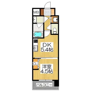 ベラジオ雅び西大路高辻【3階】の間取り
