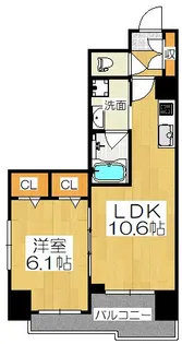 ベラジオ四条通【5階】の間取り