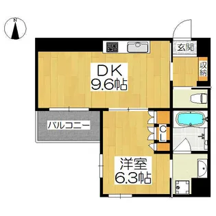 リーガル京都四条烏丸II【1階】の間取り