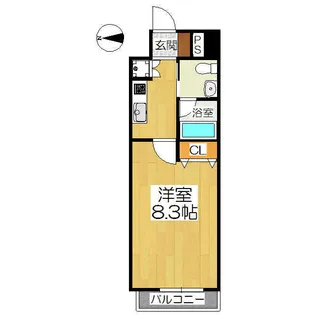 ベラジオ烏丸三条【9階】の間取り