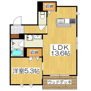 シャーメゾン梅小路【1階】の間取り