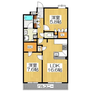 リーガル京都烏丸五条通り【3階】の間取り