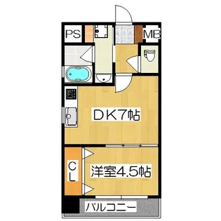 ベラジオ京都七条ウエスト【5階】の間取り