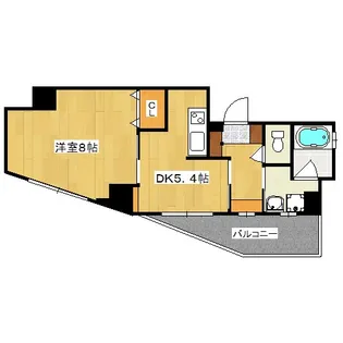 ハーモニアス西大路【6階】の間取り