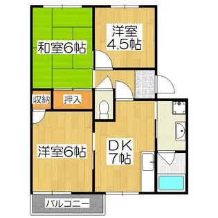 フレグランス西村【2階】の間取り