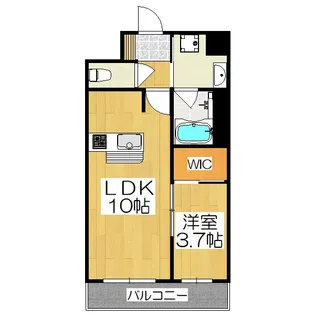 ソルレヴェンテ堀川高辻【4階】の間取り