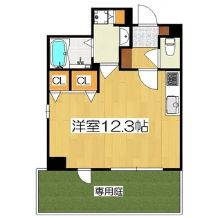 CALM姉小路通【1階】の間取り