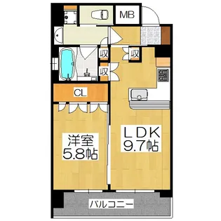 リーガル京都御所西III【4階】の間取り