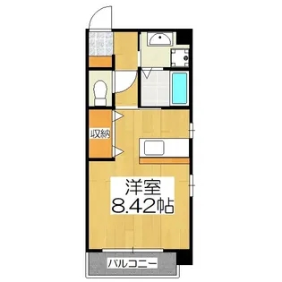 サンクチュアリ四条高倉【5階】の間取り