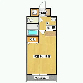 エステムコート御所南2【5階】の間取り