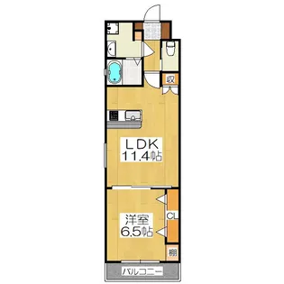 スミレスタ烏丸五条【2階】の間取り