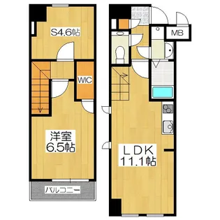 STANDZ京都駅西【5階】の間取り