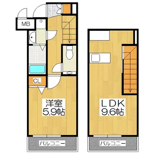 STANDZ京都駅西【5階】の間取り