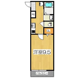 アークリード四条油小路【1階】の間取り