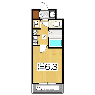 エステムコート御所南2【6階】の間取り
