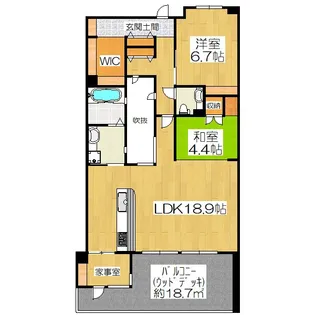 ユニーブル京都紫野【2階】の間取り