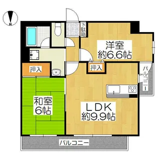 サントーア高倉【5階】の間取り