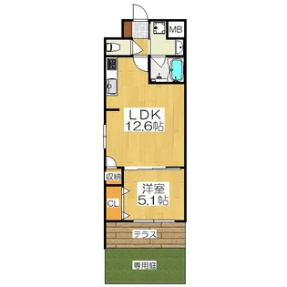 ベラジオ雅び京都三条通【1階】の間取り