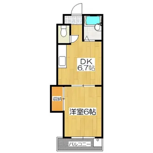パパス永楽【3階】の間取り